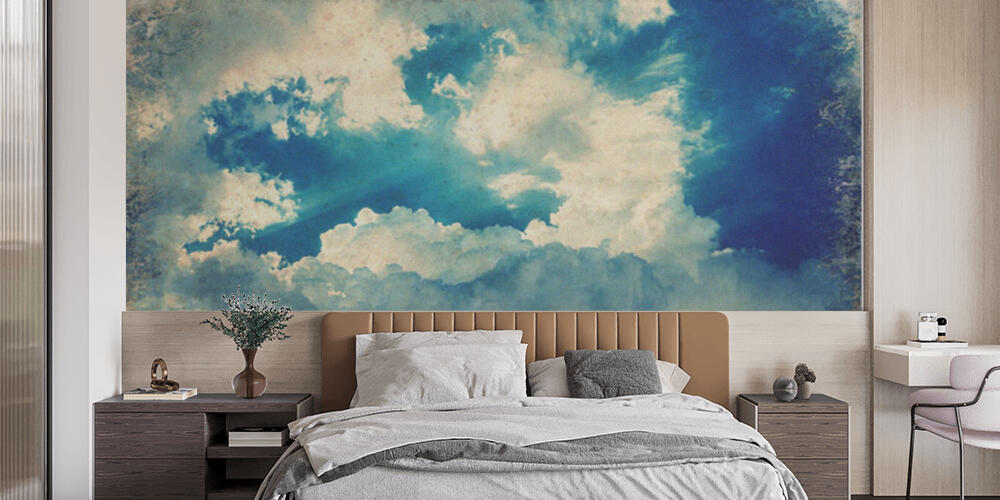 Sunset clouds and seagull, Camera da Letto