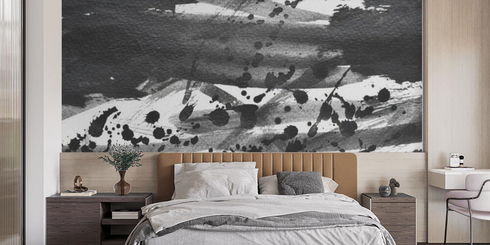 Background splash black on paper, Camera da Letto