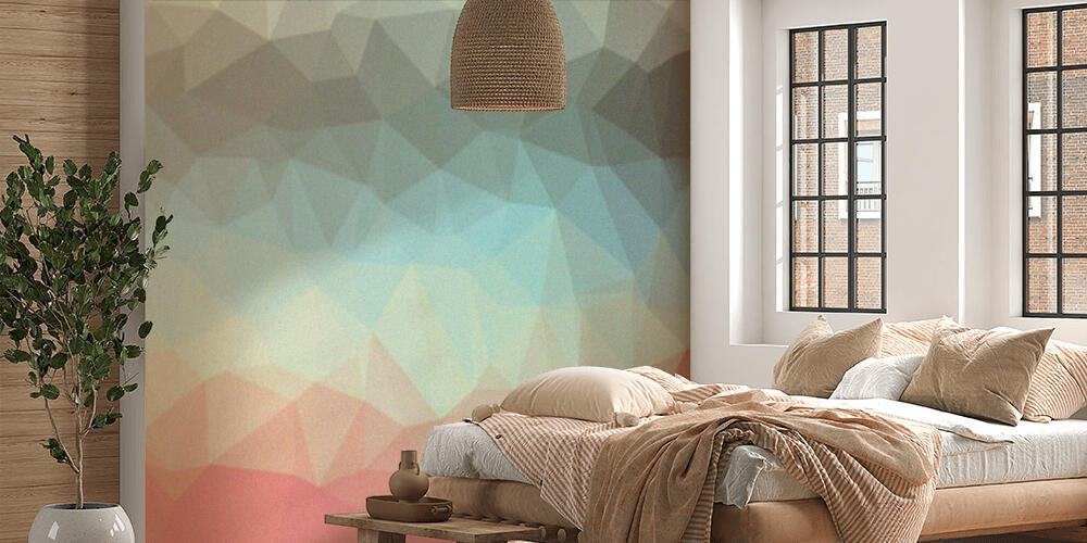 Grunge abstract mixed colorful painted background, Camera da Letto