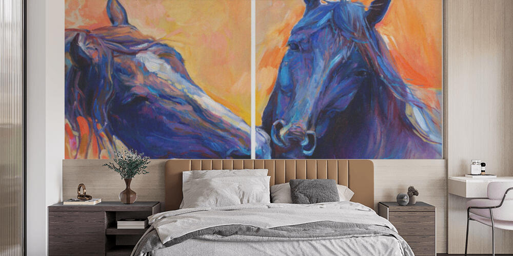 Blue horses, Camera da Letto