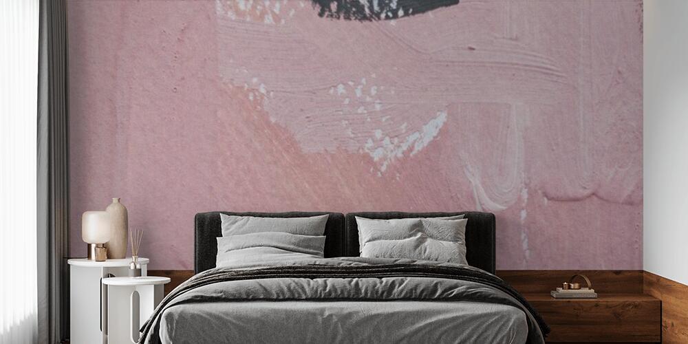 Shades of ash pink palette texture with black strokes, Camera da Letto