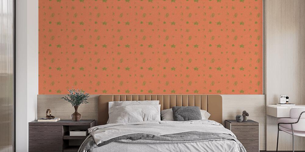 Colored background with different accessories, Camera da Letto