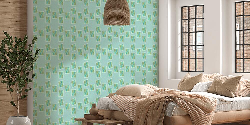 Colored background with different accessories, Camera da Letto