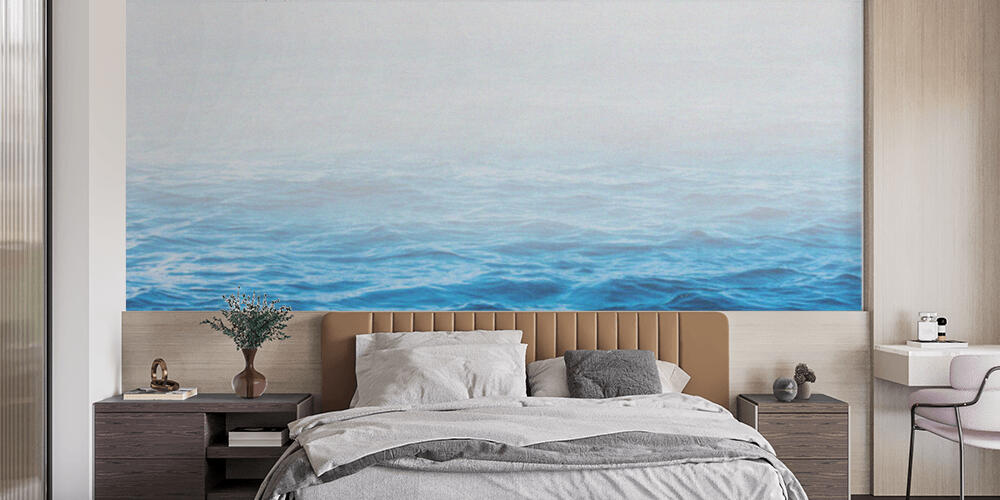 Blue sea water background, Camera da Letto