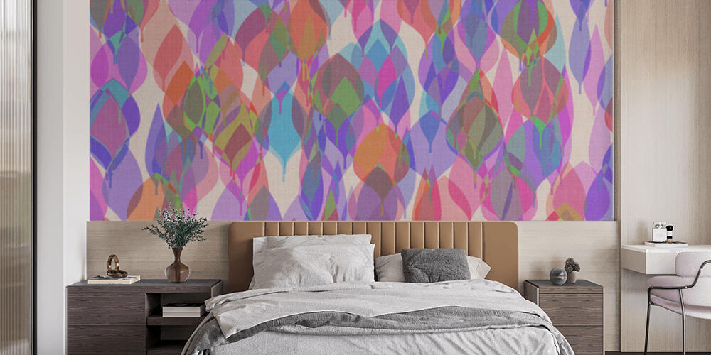 abstract colorful pattern, Camera da Letto