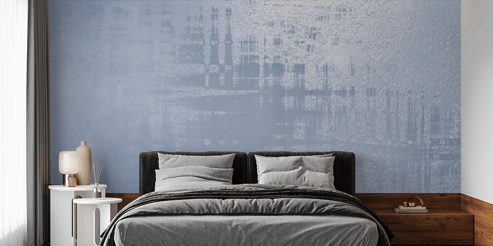 Blue background - abstract elegant design, Camera da Letto