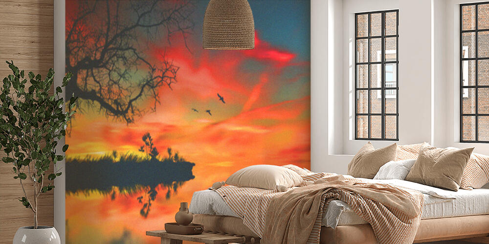 Beautiful saturated landscape, Camera da Letto