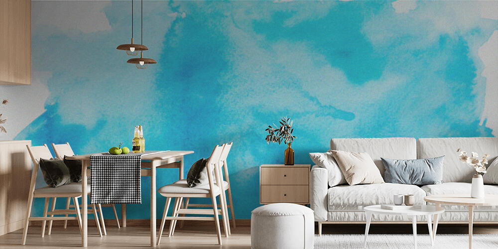 blue watercolor texture, Cucina
