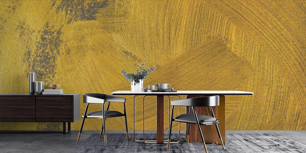 different golden brushstrokes on dark textured background, Cucina