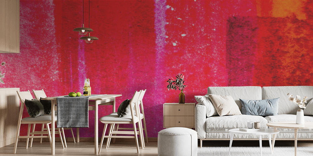 Top view of red and pink brushstrokes with copy space, Cucina