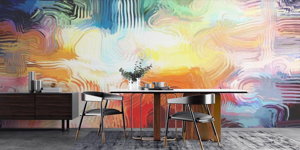 Abstract lighted fragments, Cucina