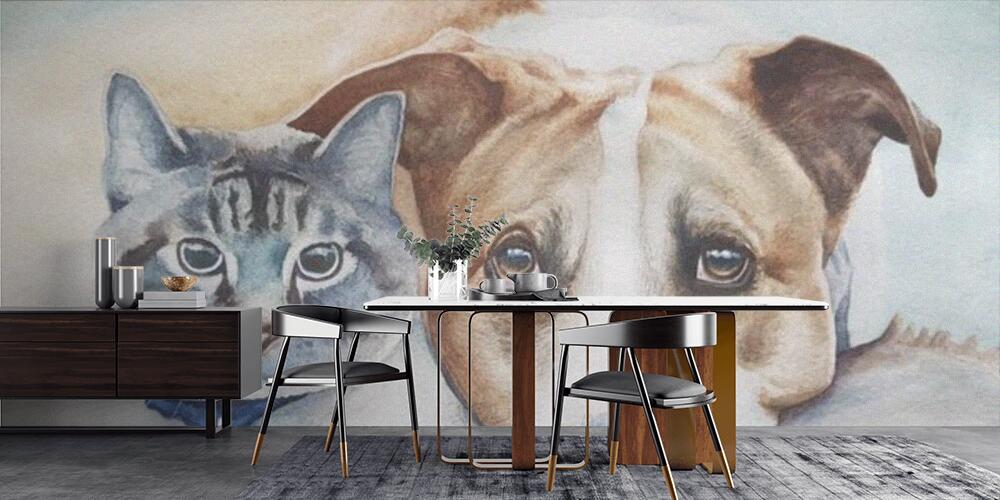 Dog and cat are the best friends, Cucina
