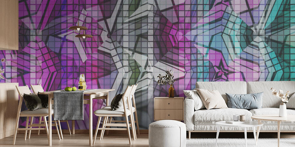 Beautiful geometric abstract background with color accents, Cucina