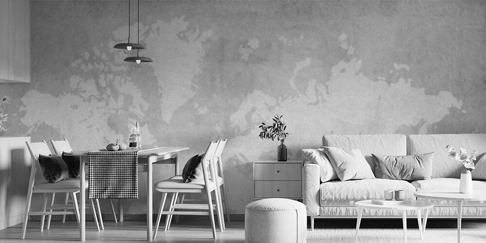 Vintage world map, Cucina