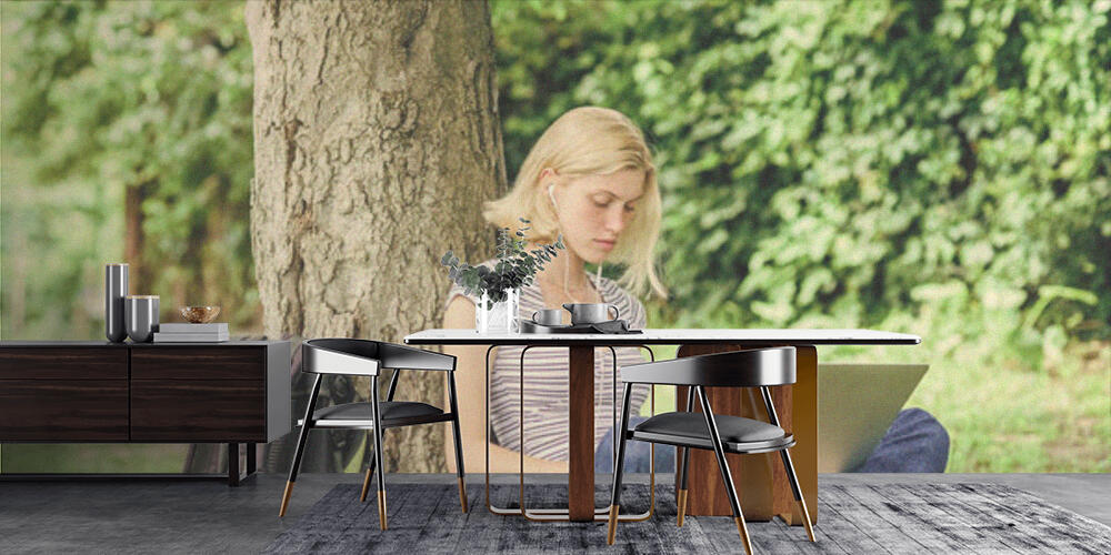 Work in summer park, Cucina