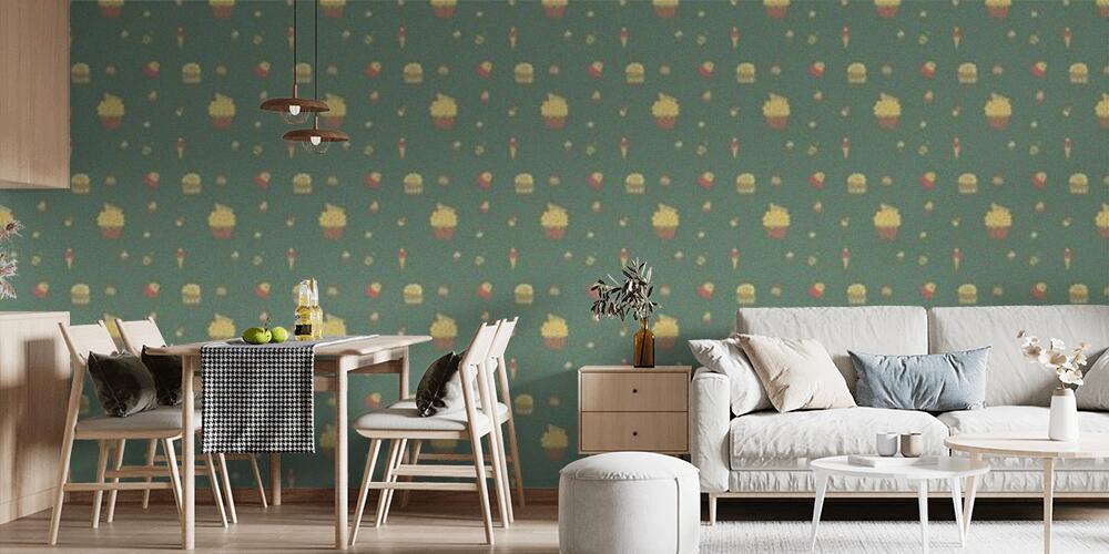 Colored background with different accessories, Cucina