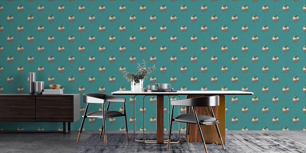Colored background with different accessories, Cucina