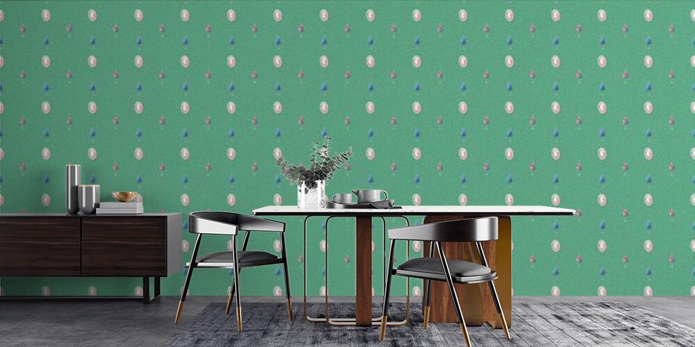 Colored background with different accessories, Cucina