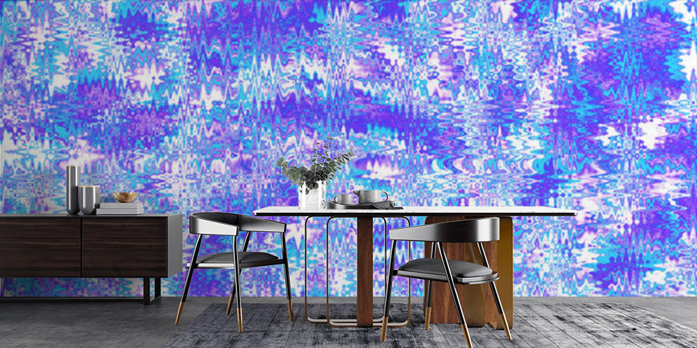 Pop art modern design illustrations combined by lines and color blocks, Cucina