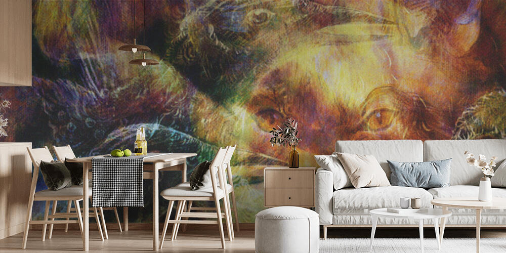 the phoenix bird  and fox collage, Cucina