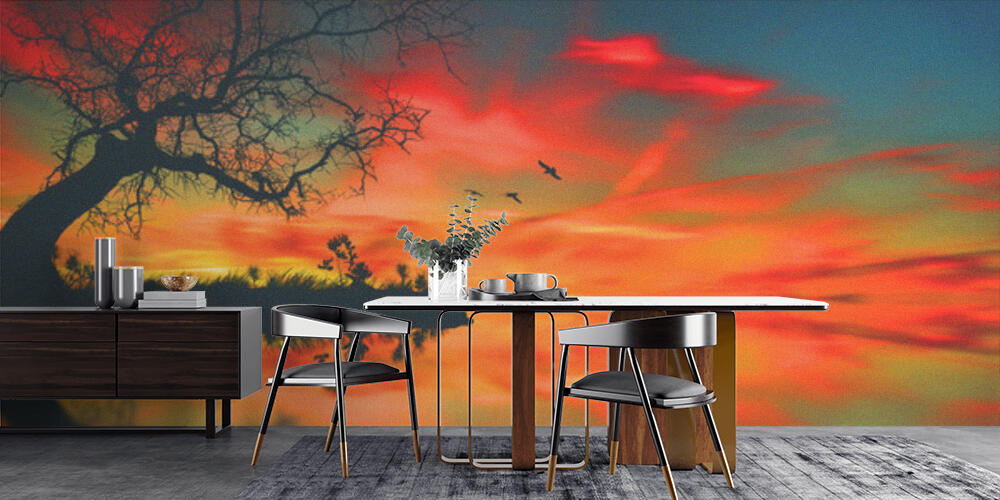 Beautiful saturated landscape, Cucina