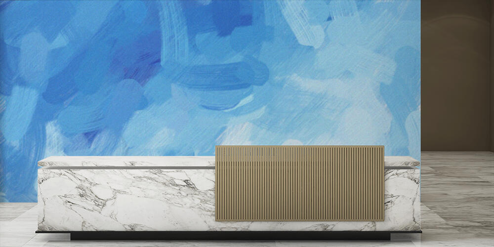 Abstract painted background, Reception