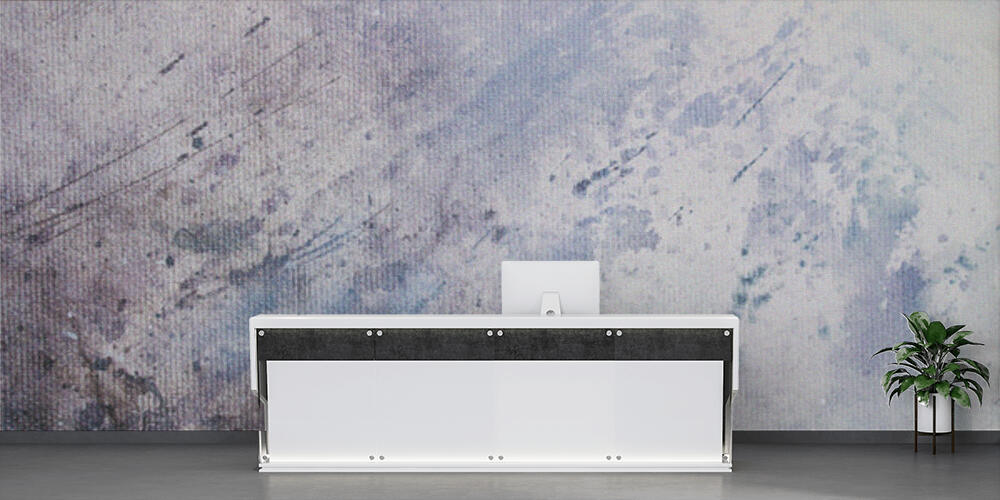 abstract painting with blurry and stained structure, Reception