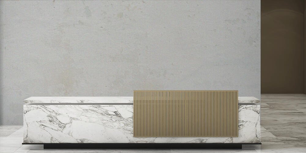 Wall fragment with scratches and cracks, Reception