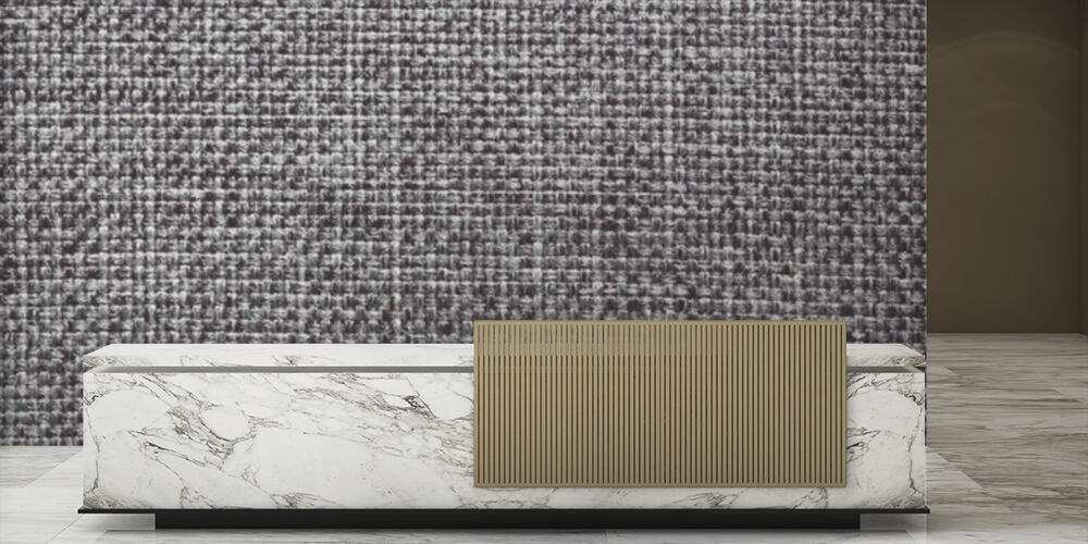 Ideal tissue background in gentle grey tone, Reception