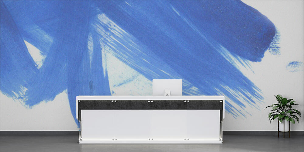 Creative abstract hand drawn oil painting, Reception