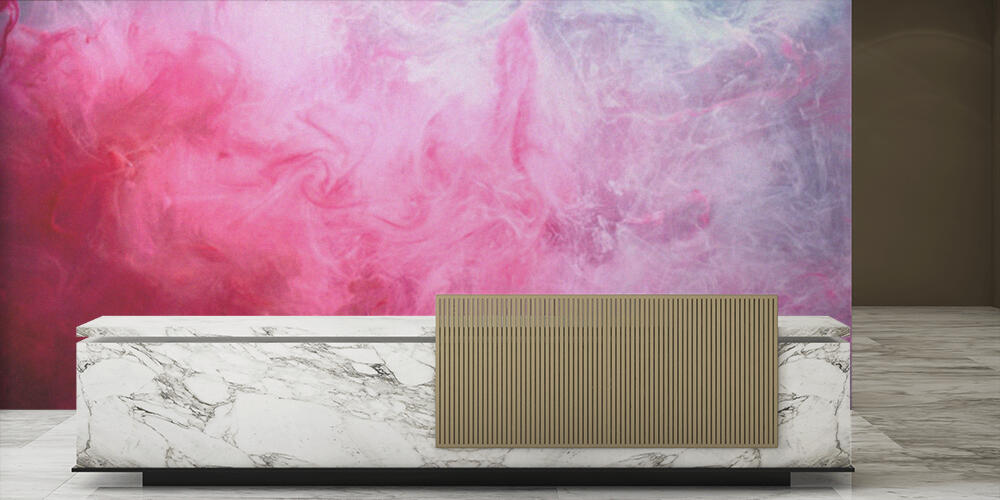 Abstract bright swirling smoke, Reception