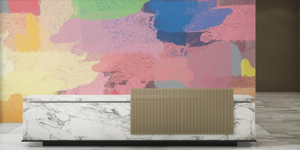 Abstract background art, Reception