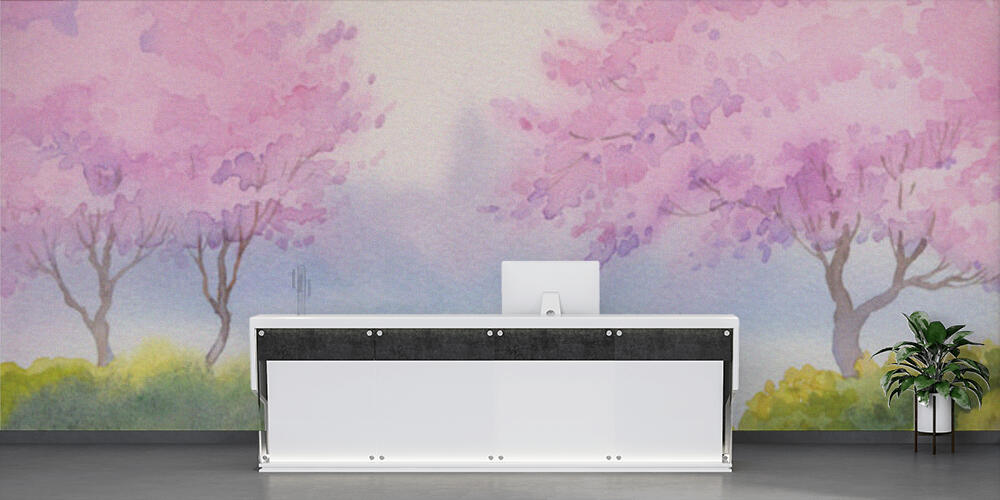 Spring landscape watercolor, Reception