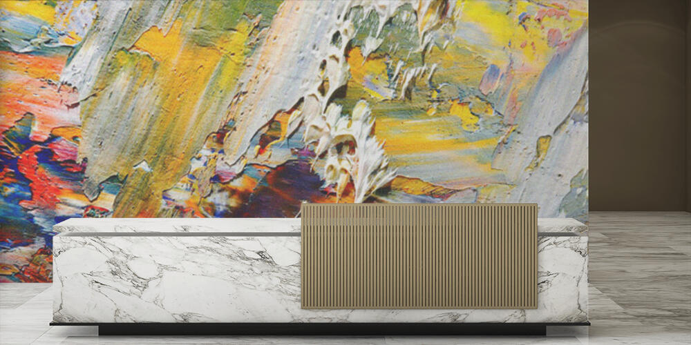 Colorful abstract background wallpaper, Reception