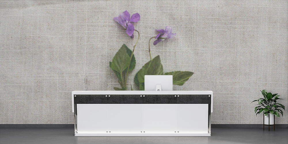 Viola reichenbachiana flower on rustic linen cloth background, Reception