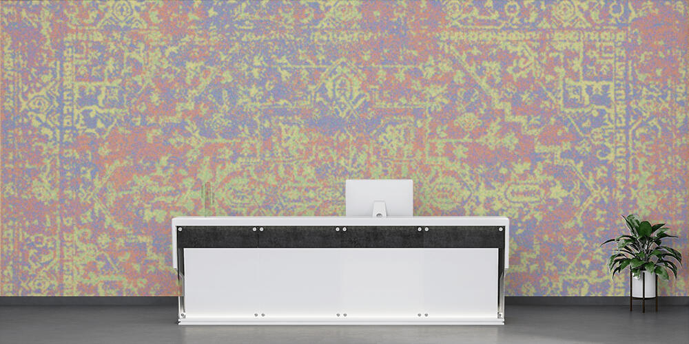 Carpet bathmat and Rug Boho Style ethnic design pattern with distressed woven texture and effect, Reception