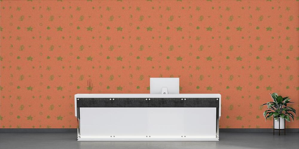 Colored background with different accessories, Reception