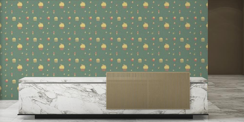 Colored background with different accessories, Reception