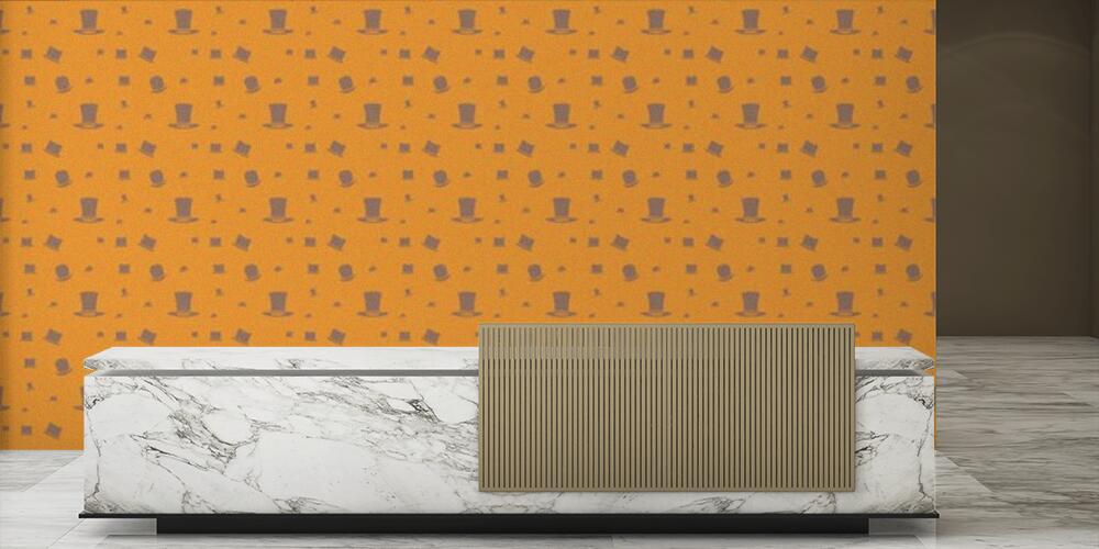 Colored background with different accessories, Reception