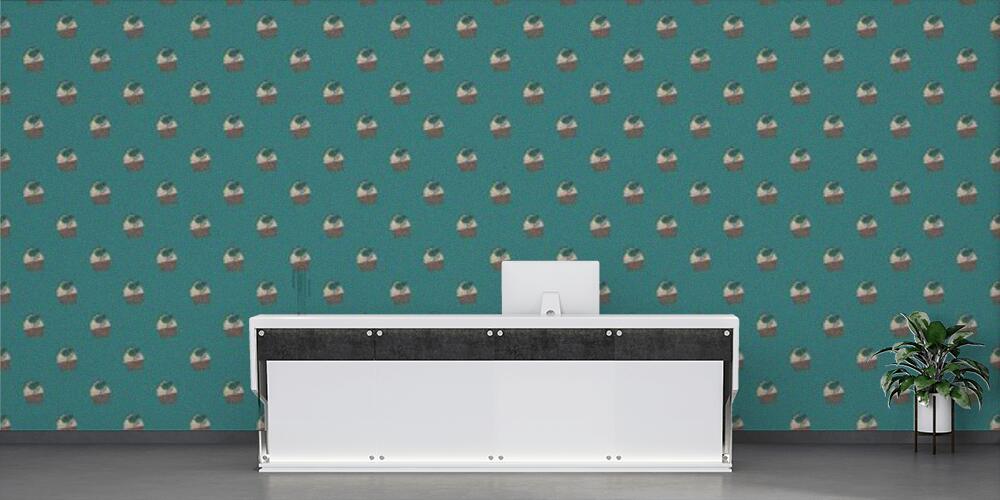 Colored background with different accessories, Reception