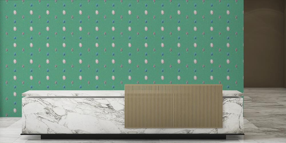 Colored background with different accessories, Reception