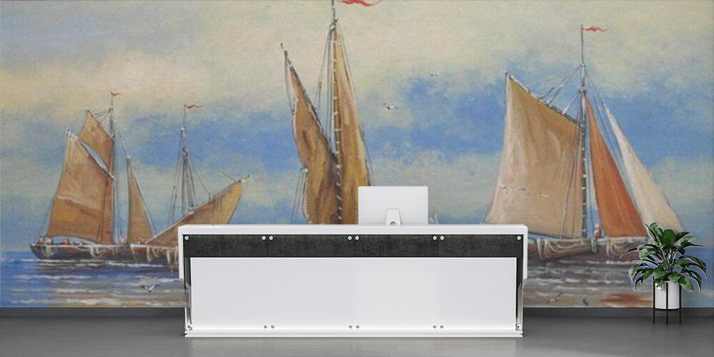 sailing boats on the sea, Reception