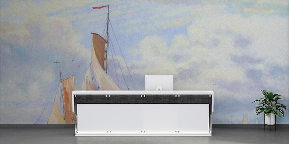 colorful boats on the river, Reception