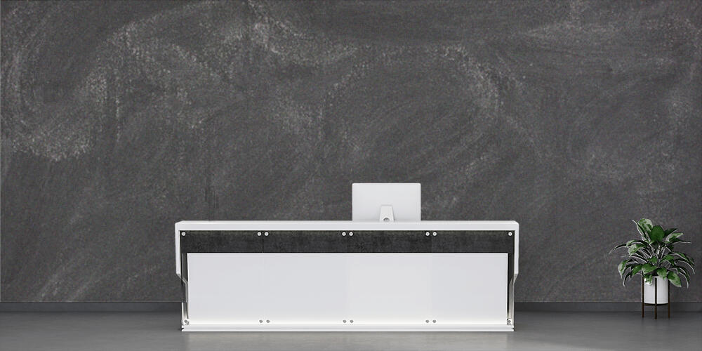 Blank Chalkboard with eraser smudges, Reception