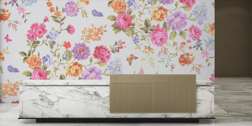 Floral background, Reception