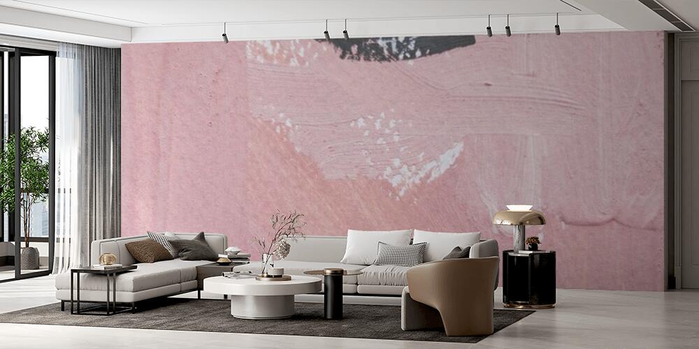Shades of ash pink palette texture with black strokes, Salotto