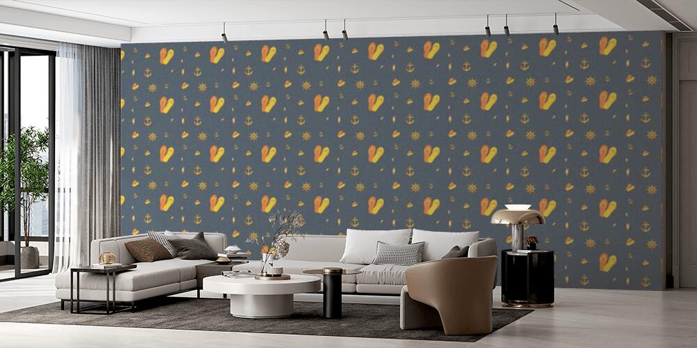 Colored background with different accessories, Salotto