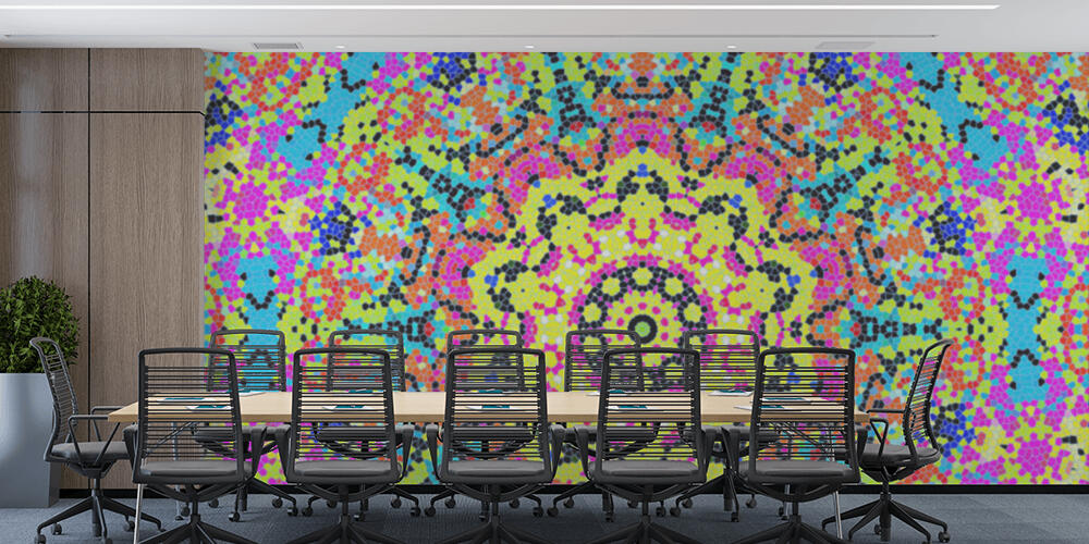 Bright abstract concentric mosaic pattern, Studio e Ufficio