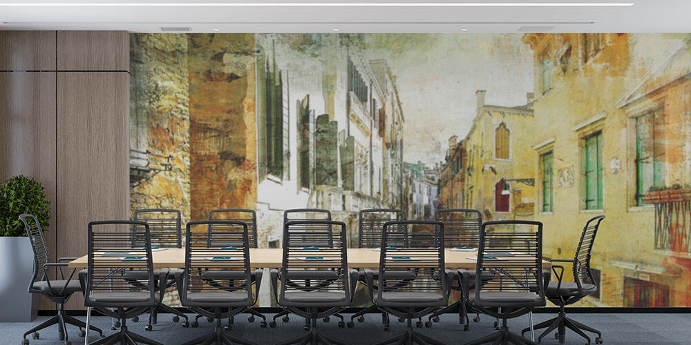 Pictorial Venetian streets - artwork in painting style, Studio e Ufficio