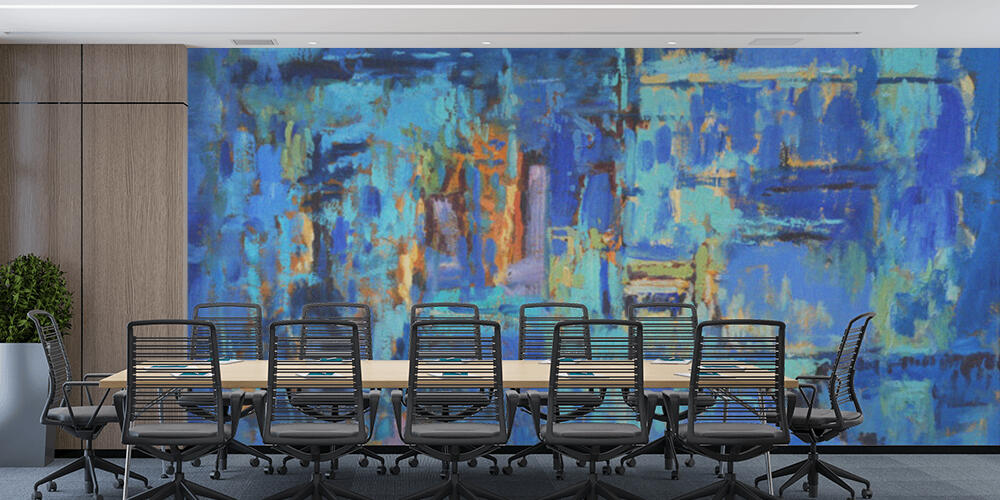 Abstract Painting in Blues, Studio e Ufficio